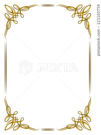 Vintage swirling frame. Retro decorative curling vignette. Vintage swirling frame. Retro decorative curling vignette. 123103759