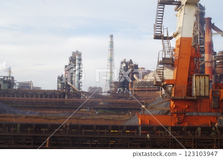 北九州工業區煉鋼廠的景色 北九州工業區煉鋼廠的景色 123103947