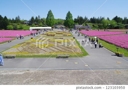View of the Flower Plaza in Bihoku Hills Park 123103950