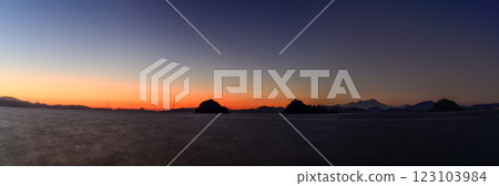 黃昏時分的美麗八代港與島嶼 - 八代港（八代市） 123103984