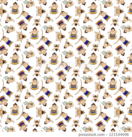 Sumo wrestler, national sport, pattern 123104096