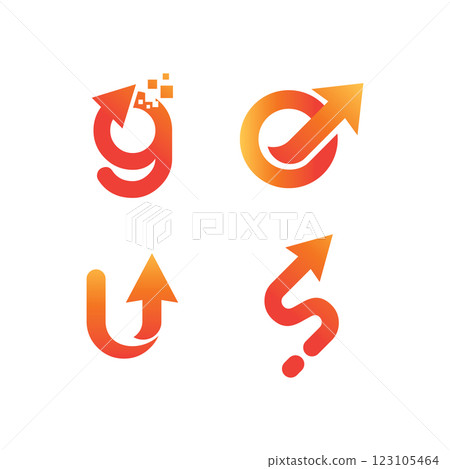 Logistic arrow logo Logistic arrow logo 123105464