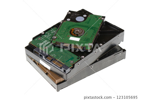Isolated computer hard disk drives Isolated computer hard disk drives 123105695