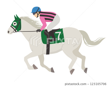 Horse racing vector illustration 123105706