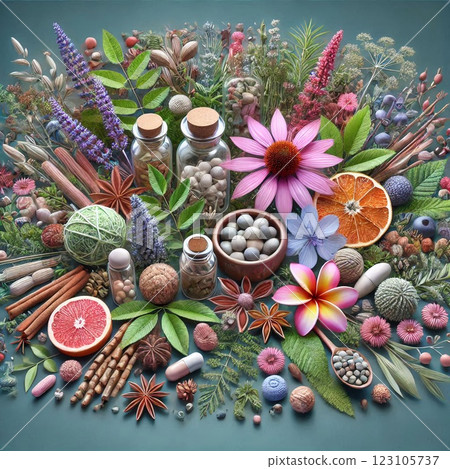 Beautiful medicinal plants that add color to the world of traditional Chinese medicine Beautiful medicinal plants that add color to the world of traditional Chinese medicine 123105737