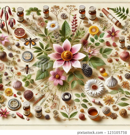 匯集大自然恩賜的中草藥 匯集大自然恩賜的中草藥 123105738