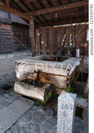 中山道奈良井宿的橫水水源 123105740