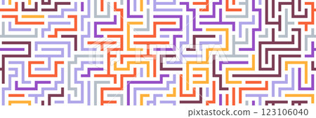 Abstract seamless pattern of horizontal and vertical lines. imitation of a maze. Background template for design and creativity 123106040