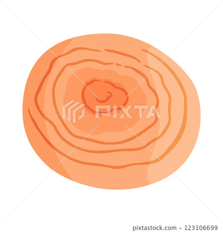 Saffron milk cap edible forest mushroom icon. Hand drawn trendy flat style Saffron milk cap edible forest mushroom icon. Hand drawn trendy flat style 123106699