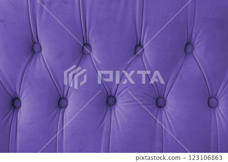 Capitone, Chesterfield style suede fabric texture, purple diamond buttoned purple background Capitone, Chesterfield style suede fabric texture, purple diamond buttoned purple background 123106863