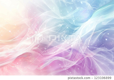 Pastel colors blend softly, creating an ethereal backdrop that sparks creativity in a tranquil space 123106899