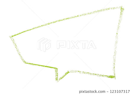 Separate green speech bubble on transparent background Separate green speech bubble on transparent background 123107317