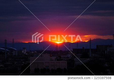 Sinking sun Sinking sun 123107508