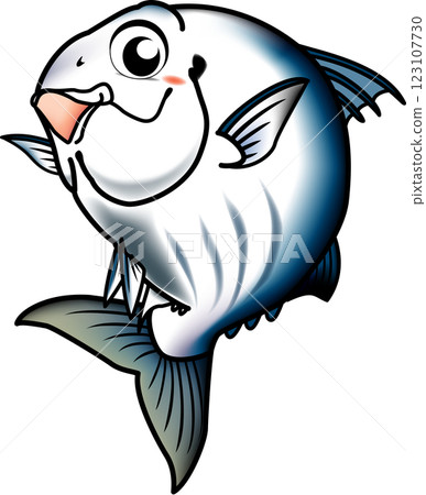 鰹魚插畫可愛 123107730