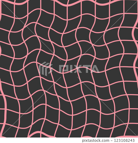 Retro geometrical checkered seamless pattern with squares. Love Valentine's Day romantic background 123108243
