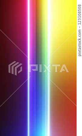 Vibrant Neon Lines: A Colorful Abstract Background 123108508