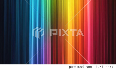 Vibrant Rainbow Stripes: A Colorful Abstract Background 123108835