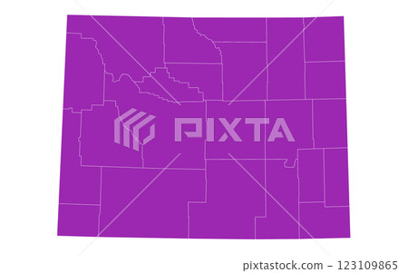 Wyoming administrative map. counties map of Wyoming, blank Wyoming Map, empty map of Wyoming Wyoming administrative map. counties map of Wyoming, blank Wyoming Map, empty map of Wyoming 123109865
