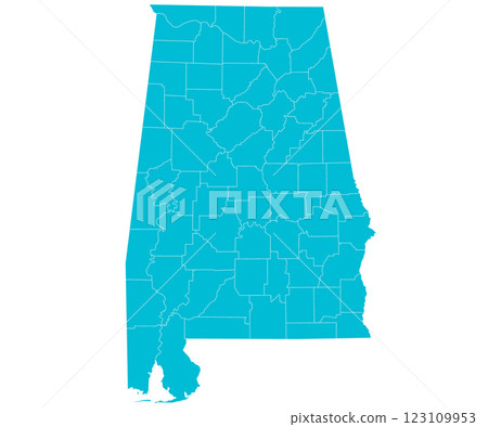 Alabama administrative map. counties on Alabama map, blank Map, empty map of Alabama Alabama administrative map. counties on Alabama map, blank Map, empty map of Alabama 123109953