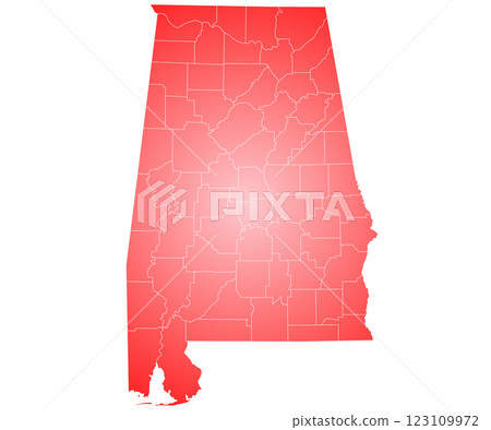 Alabama administrative map. counties on Alabama map, blank Map, empty map of Alabama Alabama administrative map. counties on Alabama map, blank Map, empty map of Alabama 123109972