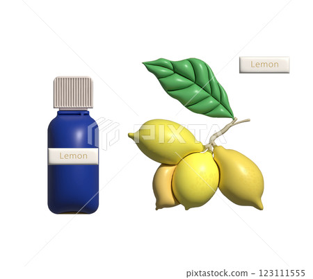 豐滿的檸檬和一瓶精油 123111555