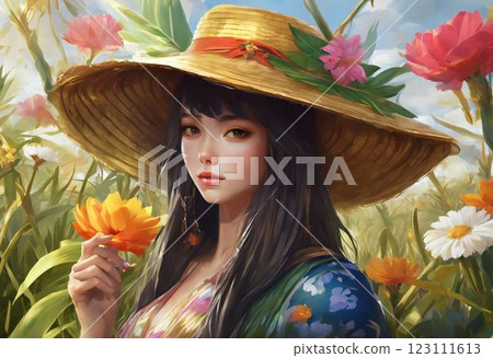 beautiful girl in a hat 123111613