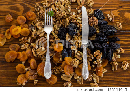 Natural products for healthy eating in a beautiful composition 123111645