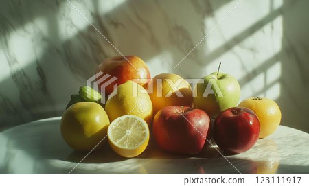 時尚廚房裡的蔬菜和水果 123111917