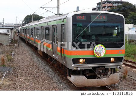 Hachiko Line/Kawagoe Line E231 Series Train (90th Anniversary of Hachiko Line Opening) 123111936