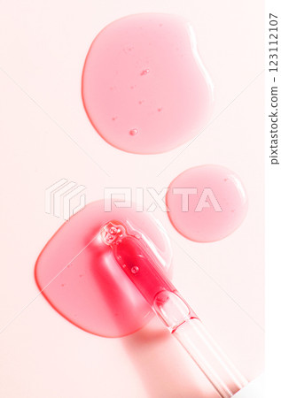 A sample of a moisturizing gel or serum for the skin. White background 123112107