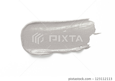 A sample of cosmetic clay for a body or face mask. White background A sample of cosmetic clay for a body or face mask. White background 123112113