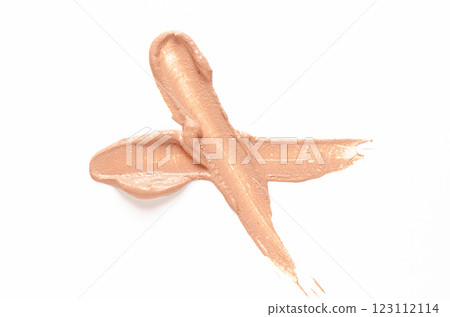 A sample of cosmetic clay for a body or face mask. White background 123112114