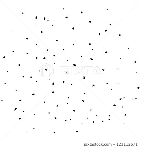 Sparse Black Ink Splatter on White Background, Abstract Grunge Texture 123112671