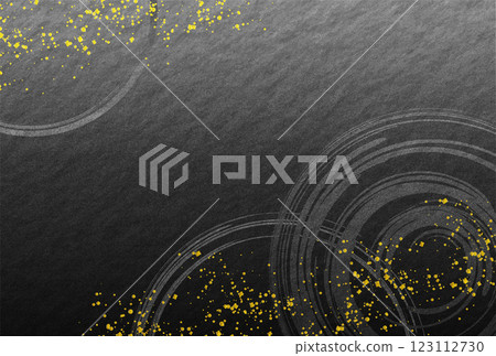 Japanese-style, luxurious gold powder and black washi paper background Japanese-style, luxurious gold powder and black washi paper background 123112730