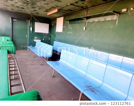 Hanshin Naruohama Stadium player bench 2 Hanshin Naruohama Stadium player bench 2 123112761