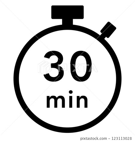 30 minutes stopwatch icon 123113028