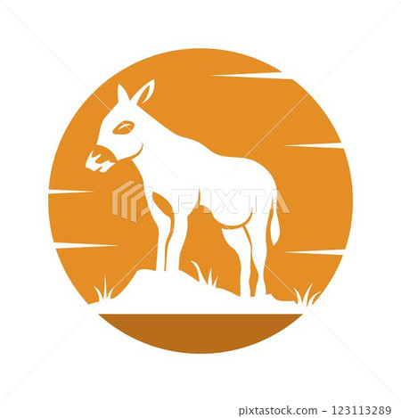 Donkey logo icon design Donkey logo icon design 123113289
