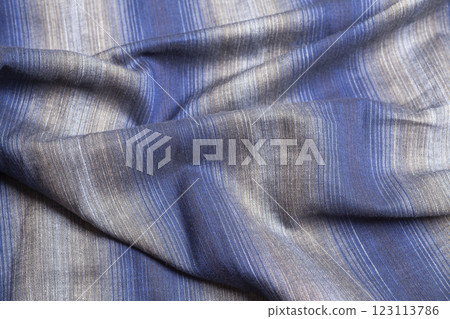 Gray blue fabric cloth texture background 123113786