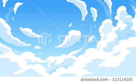 Background illustration of the sky looking up_16:9 Background illustration of the sky looking up_16:9 123114285