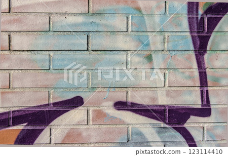 graffiti by a street artist 123114410