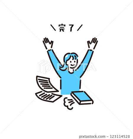 學習/完成/老師圖標 123114528