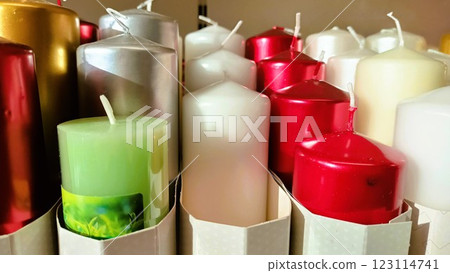 Explore our Vibrant Collection of Exquisite Decorative Candles Perfect for Home Decor 123114741