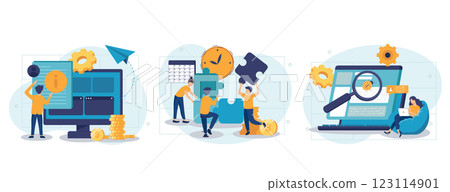 concept, online, vector 123114901