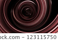 Abstract metal spirals, 3D render, smooth reflective surfaces, dark background 123115750