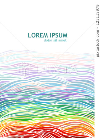 colored sea background. hand drawn. Not AI, Vector illustration colored sea background. hand drawn. Not AI, Vector illustration 123115979