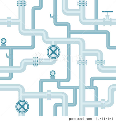 Abstract industrial seamless pattern. Oil gas pipeline Abstract industrial seamless pattern. Oil gas pipeline 123116161