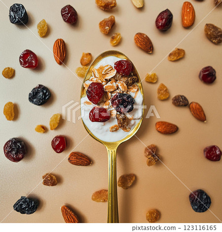 Creamy Yogurt with Cranberries and Oats 123116165