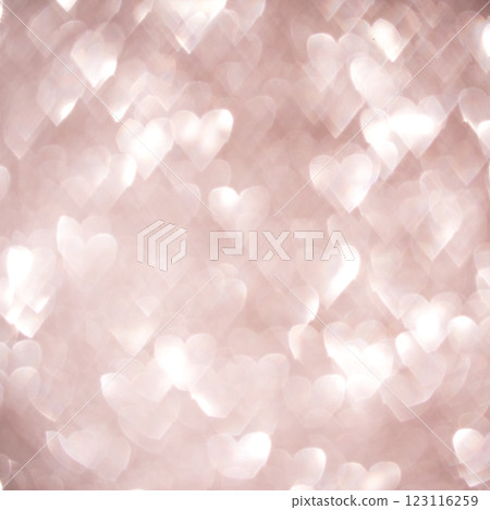 Abstract background of heart shapes with soft glowing light and bokeh effect Abstract background of heart shapes with soft glowing light and bokeh effect 123116259