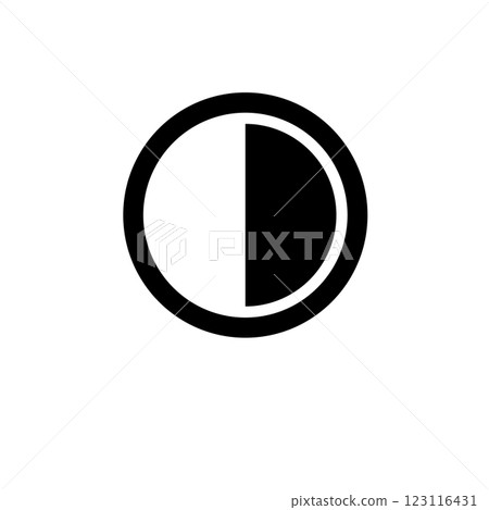 Lunar Eclipse, Sun and Moon, Astrology Solid Flat Vector Icon Isolated on White Background Lunar Eclipse, Sun and Moon, Astrology Solid Flat Vector Icon Isolated on White Background 123116431