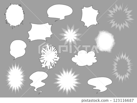 漫畫書風格演講泡泡集 123116687